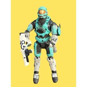 Mcfarlane Halo Reach Spartan Cyan Hazop 5.5" Action Figure